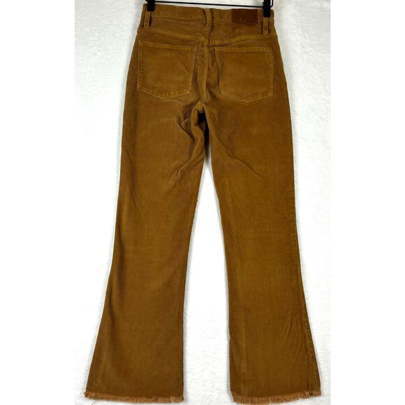 Madewell Cali Demi-Boot Jeans: Corduroy Edition Size 24 in Burnished Cedar - Picture 12 of 14